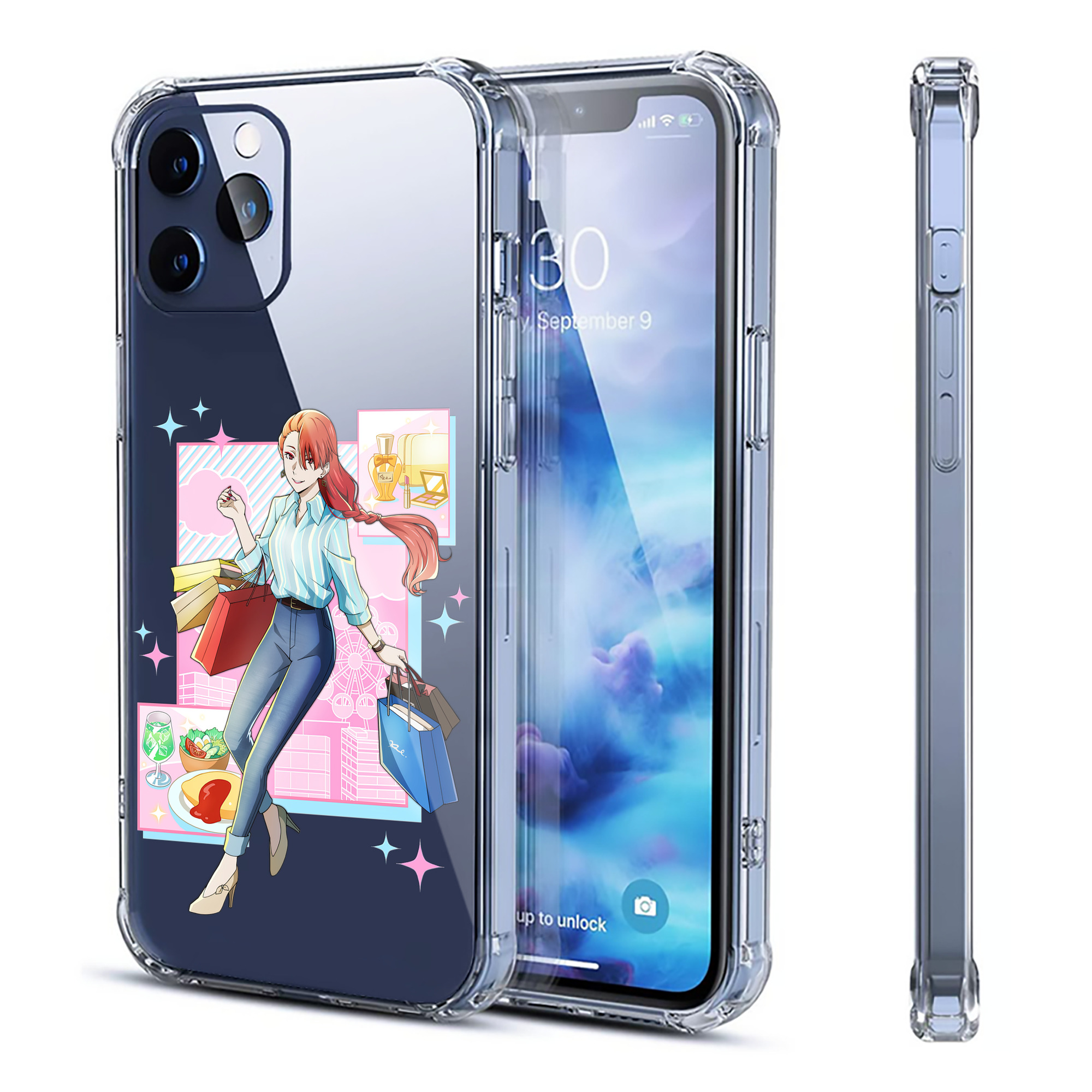 （画像用） 文豪ストレイドッグス Bungo Stray Dogs 【iPhone 12シリーズ対応】透明スマホケース（クリアソフトケース）